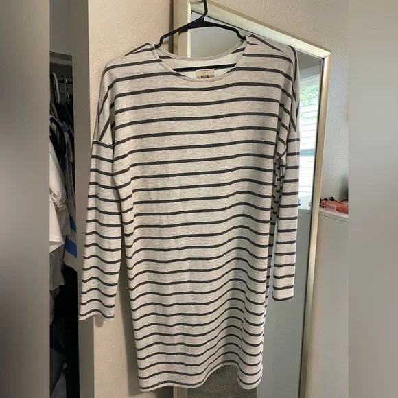 billabong black and white striped dress Black Sheath Cut Out Semi-Formal Dress main image 0